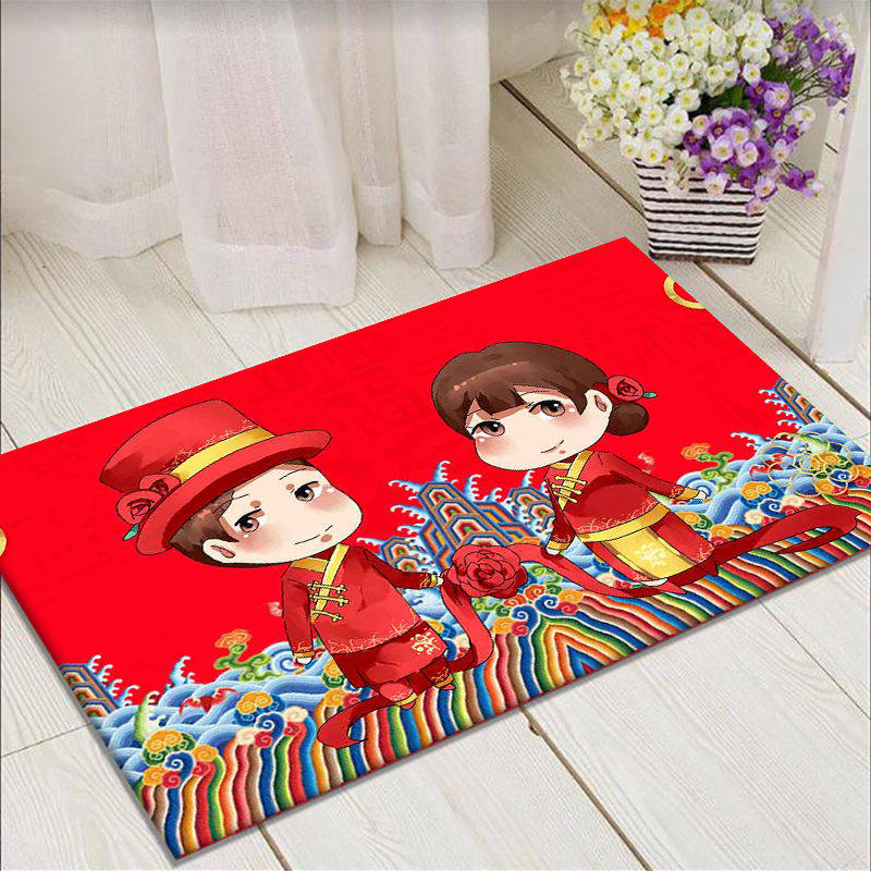卧室脚垫地毯婚房婚喜庆新房喜字垫庆门地垫红色结婚礼物装饰用品|msdalam kategori rumah Fabrik, Mats - dari Buy2taobao.com untuk memberikan perkhidmatan ejen Taobao profesional membeli