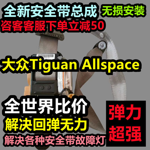 大众Tiguan Allspace安全带总成大众Tiguan Allspace后排安全带总