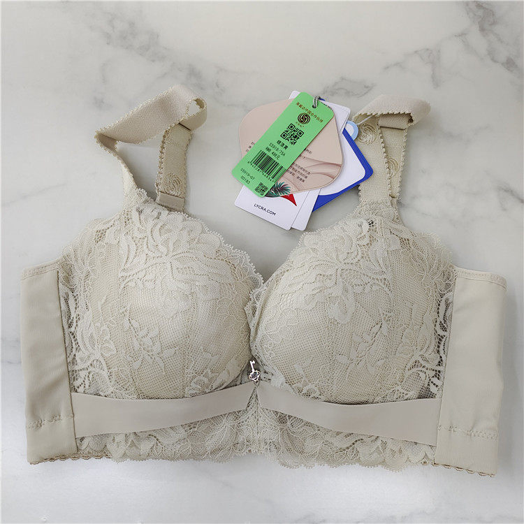 吉芝奴S591聚拢内衣软钢圈AB杯平胸中厚收副乳防下垂女文胸实体9