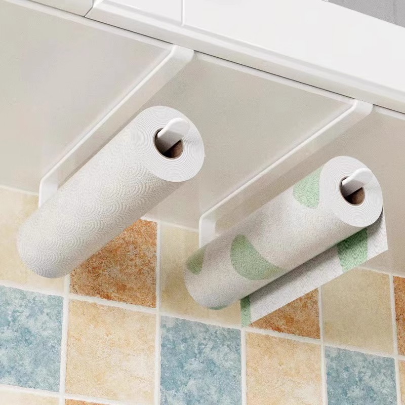 免打孔厨房纸巾架收纳挂架