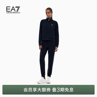26春夏新款 阿玛尼EA7 女士立领开衫 卫裤 EMPORIO 运动套装 ARMANI