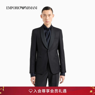 商务西装 EMPORIO 全绵羊毛青果领正装 阿玛尼秋冬男士 外套 ARMANI
