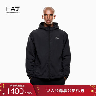 秋冬新款 阿玛尼EA7 男加绒连帽简约教练夹克外套 ARMANI EMPORIO