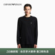 男圆领长袖 阿玛尼春夏新款 正肩刺绣莱赛尔混纺T恤 ARMANI EMPORIO