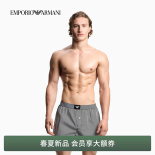 新款 EMPORIO 阿玛尼26年夏季 纯棉平角内裤 套装 两条装 ARMANI 男士