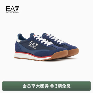男女情侣拼接系带运动休闲鞋 EMPORIO 春夏新款 阿玛尼EA7 ARMANI