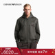 ARMANI 阿玛尼冬季 新款 EMPORIO 男士 全绵羊毛连帽拉链夹克外套