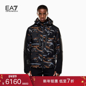 ARMANI 阿玛尼EA7 冬季 EMPORIO 新款 男连帽户外滑雪夹克棉服外套