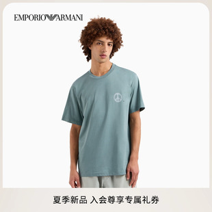 EMPORIOARMANI男女情侣款全棉圆领正肩T恤