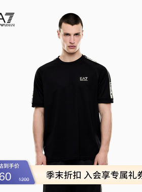 EMPORIO ARMANI/阿玛尼EA7/夏季新款男圆领短袖印花运动风重磅T恤