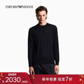 ARMANI 阿玛尼冬季 新款 EMPORIO 男士 内搭圆领绵羊毛套头针织毛衣