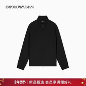 ARMANI 阿玛尼26年春季 新款 EMPORIO 男士 立领拉链重磅卫衣外套