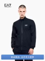 Emporio Armani/Armani Ea7/Men's and Women's Couple Style Stand-Up Collar Zipper Cardigan Sweatshirt Jacket