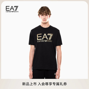 男士 秋季 新款 印花薄T恤 全棉圆领短袖 ARMANI EMPORIO 阿玛尼EA7