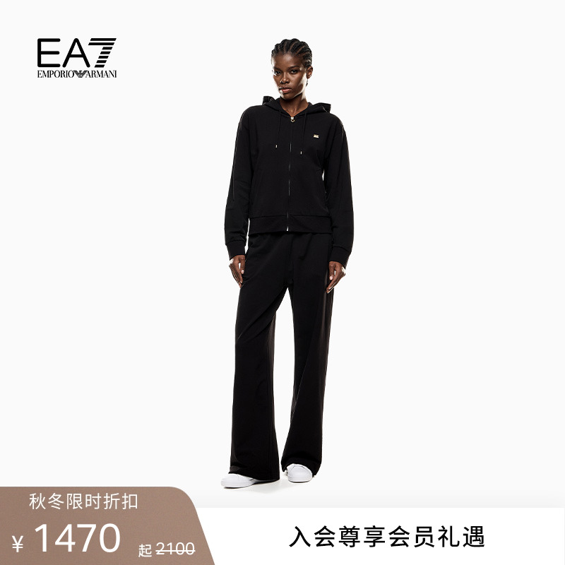 EMPORIO ARMANI/阿玛尼EA7/秋冬新款女士纯棉卫衣卫裤运动套装