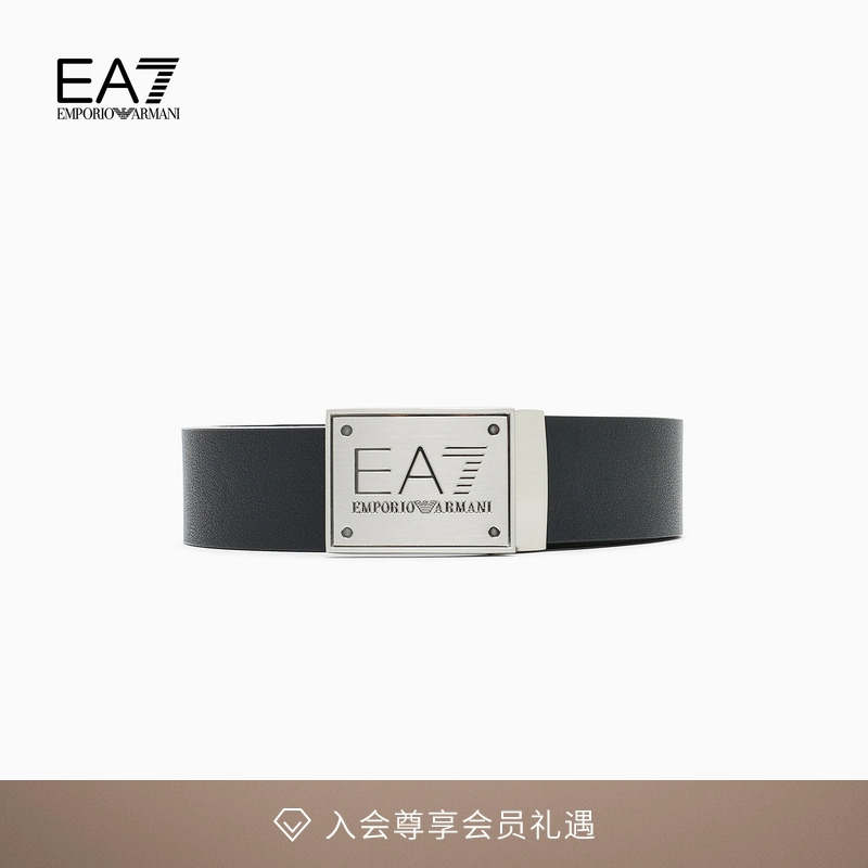 EA7/阿玛尼男女同款时尚板扣腰带