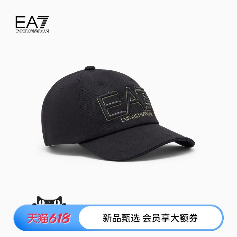EMPORIO ARMANI/阿玛尼EA7/秋季新款男女情侣纯棉刺绣运动棒球帽