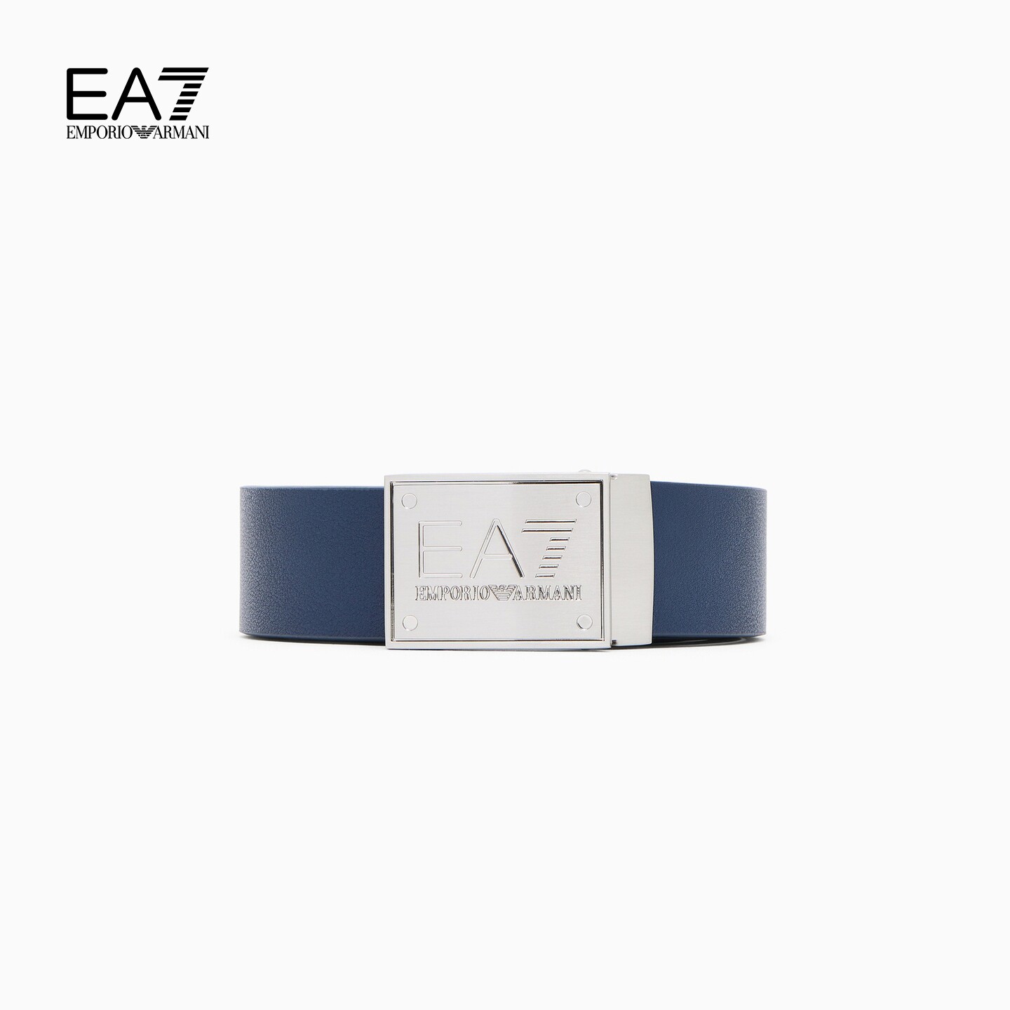 EMPORIO ARMANI/阿玛尼EA7/男女情侣矩形带扣时尚运动风板扣腰带