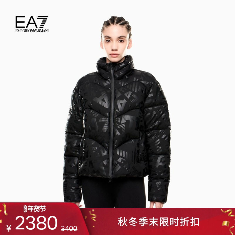 EMPORIO ARMANI/阿玛尼EA7/冬季新款女短款加厚立领连帽棉服外套,女装/女士精品,棉衣/棉服,淘宝优惠券,粉丝福利购,淘宝优惠卷