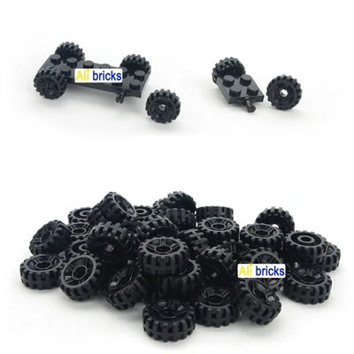 【50g】21445/4600/2926/30157/车轮/方向盘小颗粒积木散件零配件