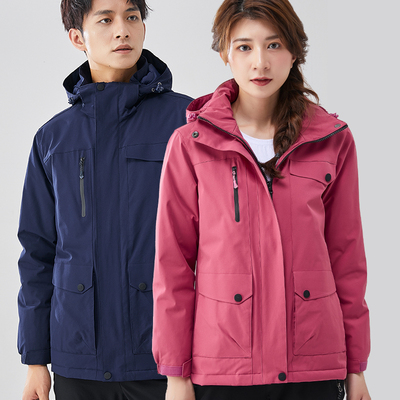 三合一加厚秋冬户外外套冲锋衣