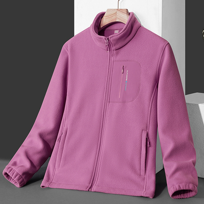 秋冬户外摇粒绒男女抓绒衣开衫加厚外套冲锋衣内胆软壳保暖双面绒