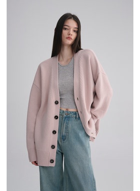 MAISON CECILE 三色|秋冬重磅高克重羊绒羊毛软糯厚实针织大开衫