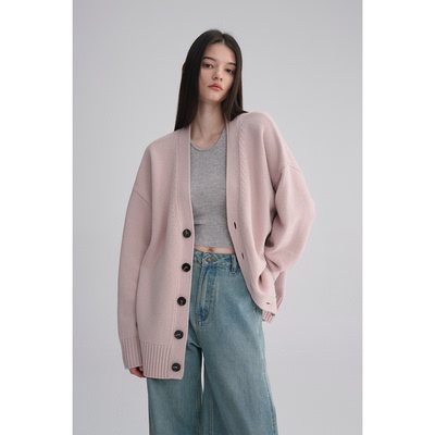 MAISON CECILE 三色|秋冬重磅高克重羊绒羊毛软糯厚实针织大开衫