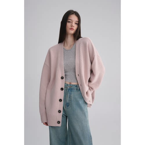 MAISON CECILE 三色|秋冬重磅高克重羊绒羊毛软糯厚实针织大开衫