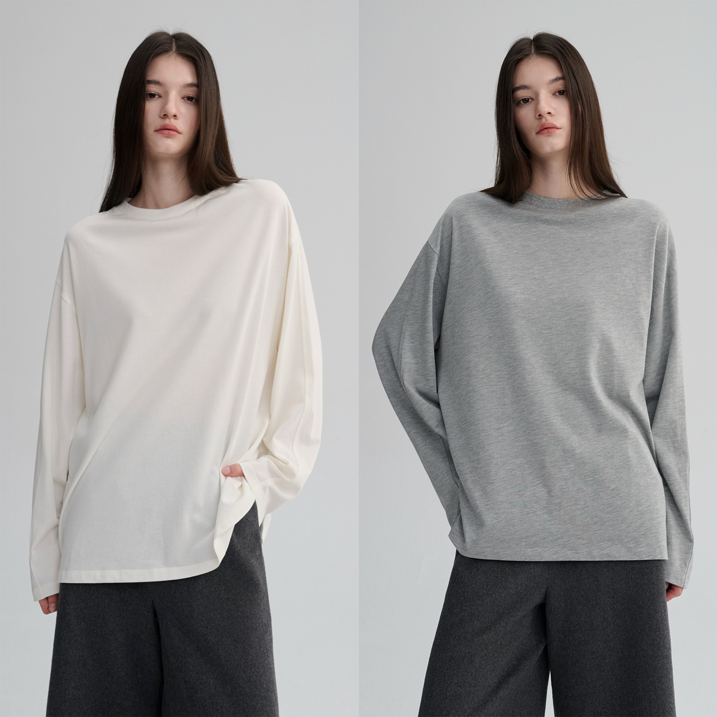 MAISON CECILE 三色|天丝羊毛亲肤棉感基础百搭舒适蝙蝠袖打底衫