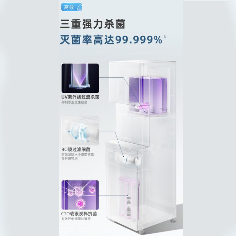 沁园商用净水器立式纯水机饮水机冷热一体机直饮水机QS-ZRD-L18