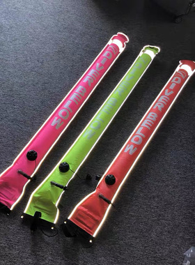 潜水象拔荧光浮力柱1.5m浮标SMB海上警示充气反光潜水装备SSO科诺