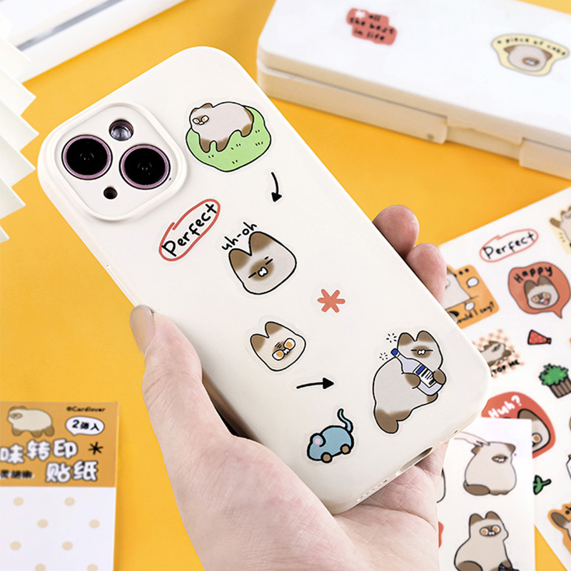 信的恋人趣味转印贴纸猫meme系列