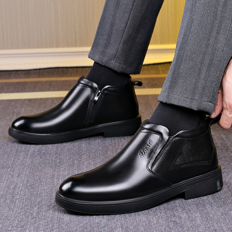 高档男士冬季加绒棉鞋