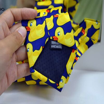 小黄鸭领带男士正装潮趣味领带Barney Duck动漫游戏周边