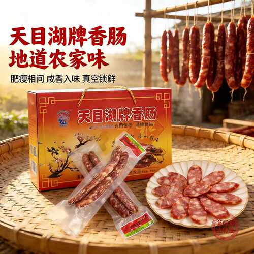溧阳特产天目湖香肠皖香肠腊肠
