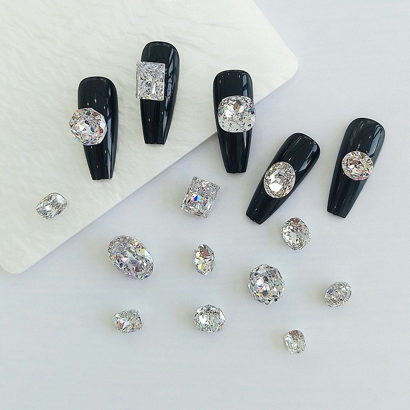正品东洲水晶星锆爆闪火彩尖底钻美甲冰糖鸽子蛋堆钻肥方玫瑰切,彩妆/香水/美妆工具,指甲装饰,淘宝优惠券,粉丝福利购,淘宝优惠卷