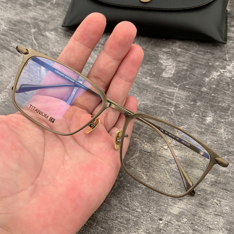 新品超轻纯钛新品马吉他方形男士商务眼镜框近视平光5154女眼镜架