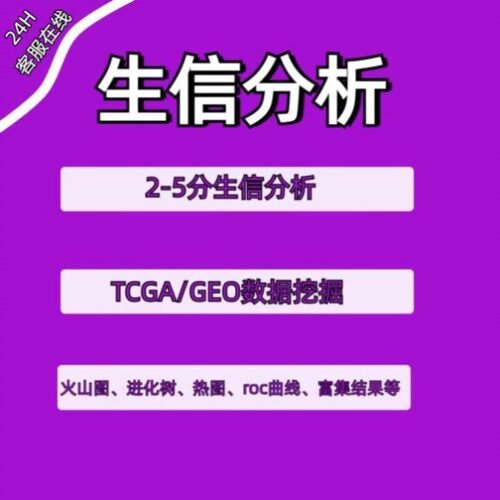 生信分析SCI服务2到9分文章定制TCGA GEO数据库挖掘