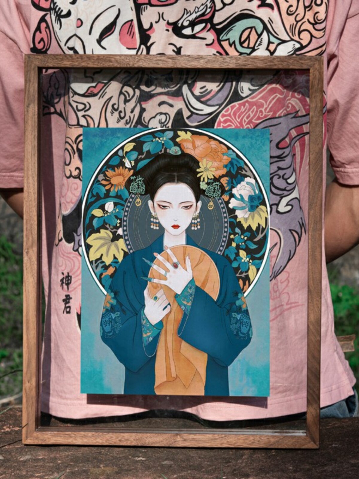 洗照片高档相框木质双面a4画框装裱实木挂墙a3玻璃定制展示透明i.