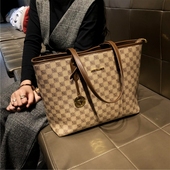 香港正品 包包女新款 2025真皮高级定制大容量通勤单肩手提托特大包