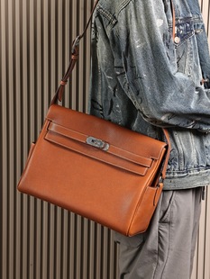 凯莉邮差包大号福宝马鞍皮