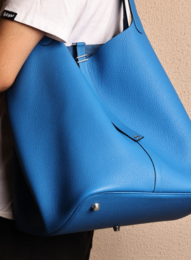 31菜篮子托特包，水妖蓝皮