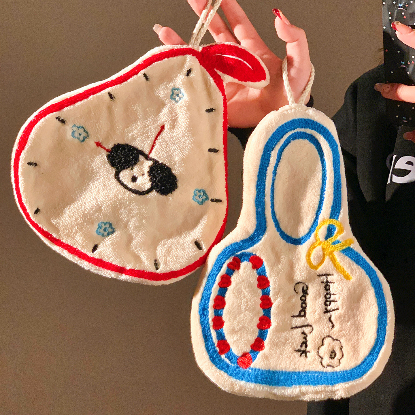 可爱卡通擦手巾挂式家用吸水速干厨房卫生间擦手毛巾加厚防臭抹布,家庭/个人清洁工具,厨房擦手巾,淘宝优惠券,粉丝福利购,淘宝优惠卷