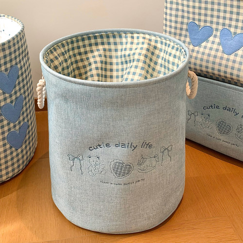 可爱牛仔脏衣篓家用大容量
