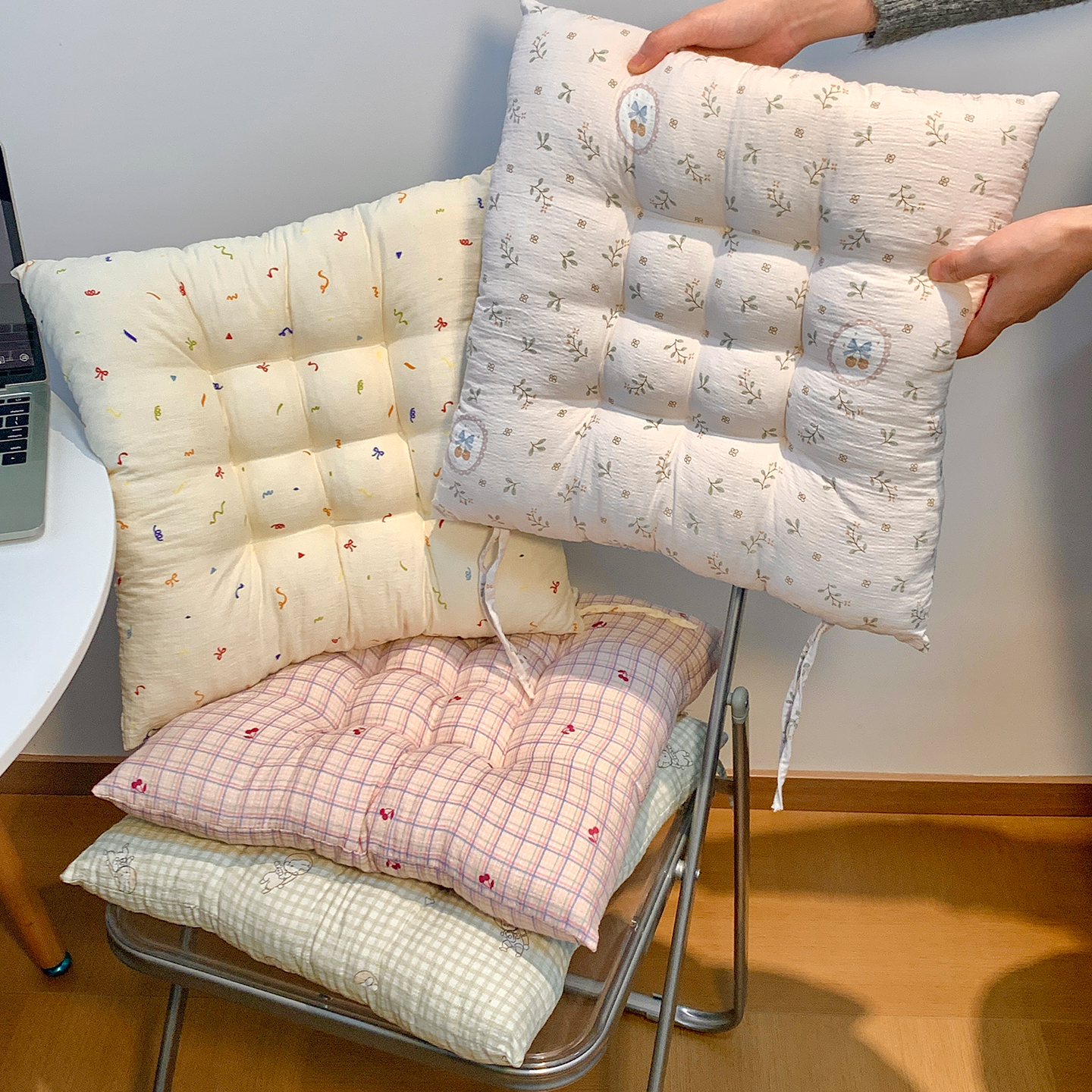 办公室加厚屁垫柔软ins风碎花