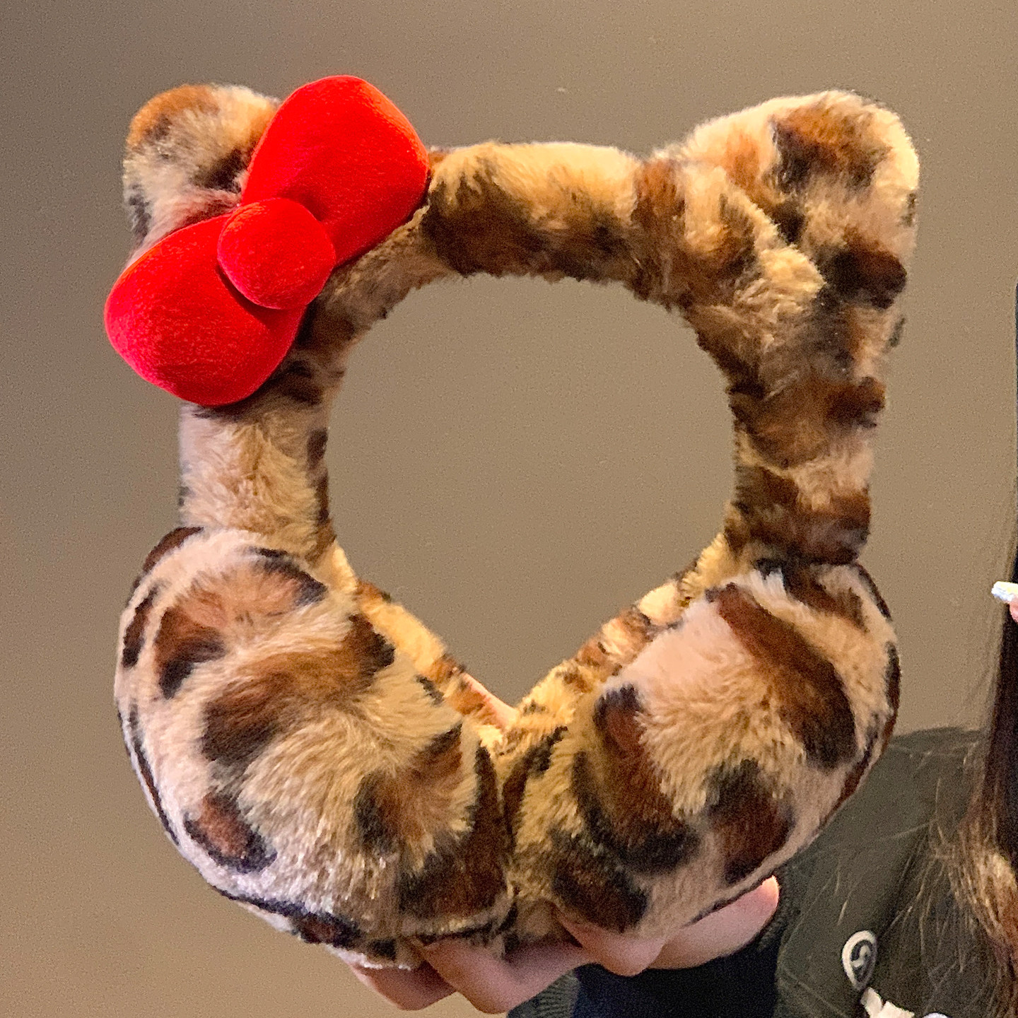 可爱豹纹蝴蝶结毛绒耳罩女冬季保暖耳暖耳捂子骑车防风防寒护耳套,服饰配件/皮带/帽子/围巾,耳套,淘宝优惠券,粉丝福利购,淘宝优惠卷