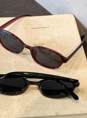 复古港风红色猫眼墨镜女2026新款高级感显脸小防紫外线太阳眼镜