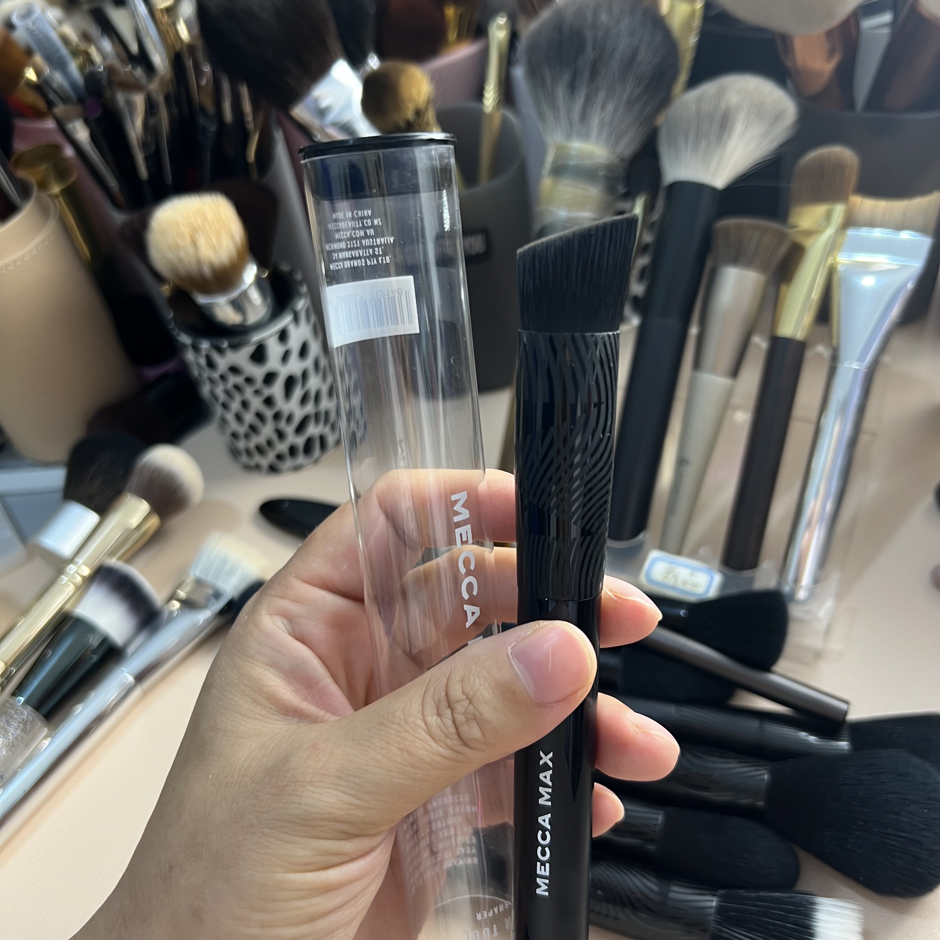 Mecca max粉底刷 带原装盒