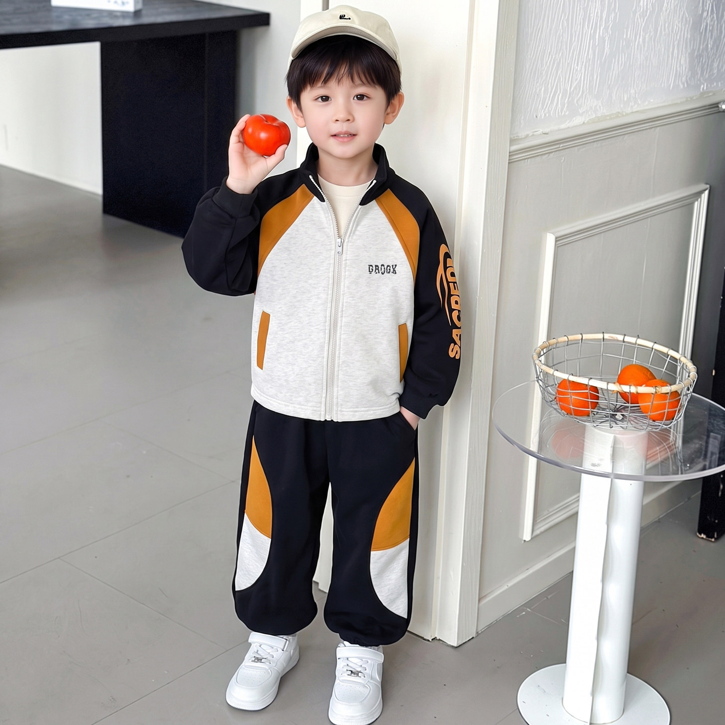 秋季套装男童韩版外套儿童潮酷两件套2026新款酷帅宝宝春秋运动装